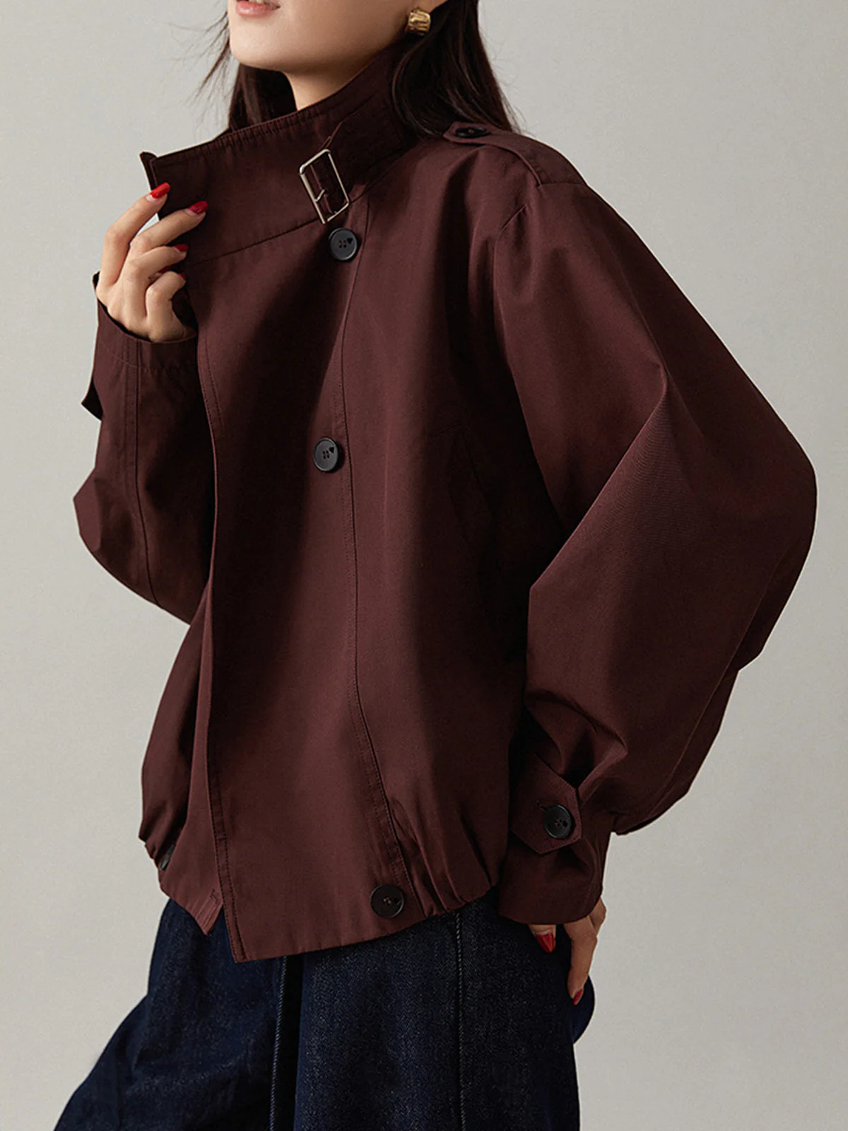 Veste Oversized Marron | Style Urbain & Tendance | Confort Léger – Image 5