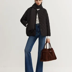 Cape Texturée Noire | Élégante et Fluide | Confort Hivernal