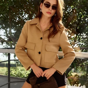Veste Courte Beige | Poches Fonctionnelles | Boutons Discrets