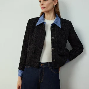 Veste Courte en Tweed | Coupe Ajustée | Élégance Classique
