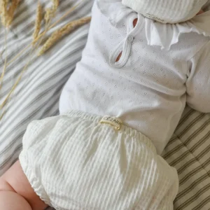 Culotton LÉON en coton blanc