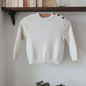 Pull MALO enfant Milk - tricoté en France