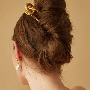 Épingle à cheveux nouée en acier inoxydable