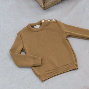 Pull MALO enfant caramel - tricoté en France