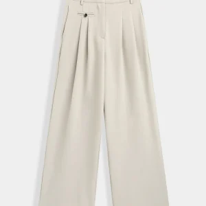 Pantalon à pinces structurés