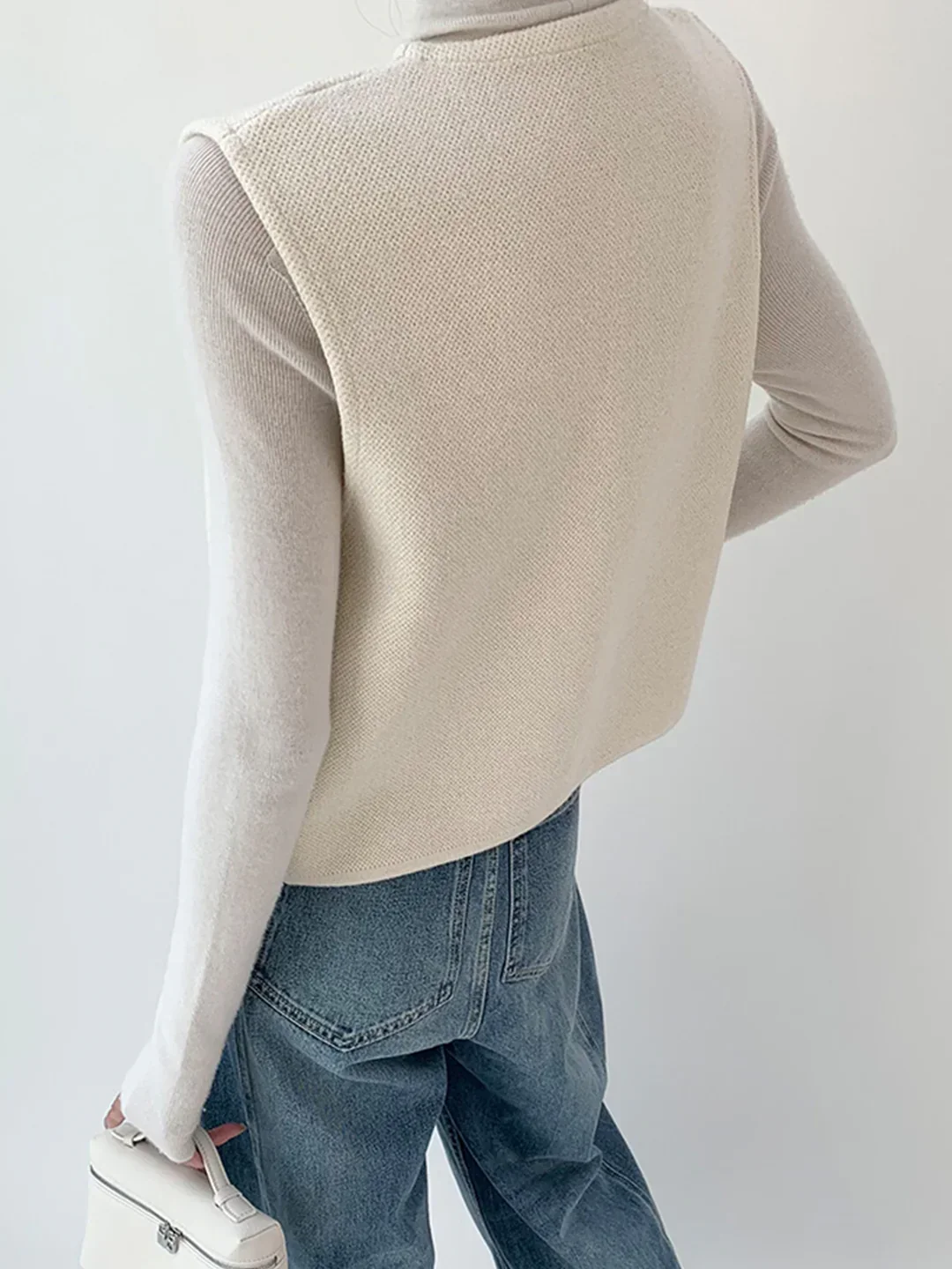 Gilet pull fendu style Old Money – Image 6