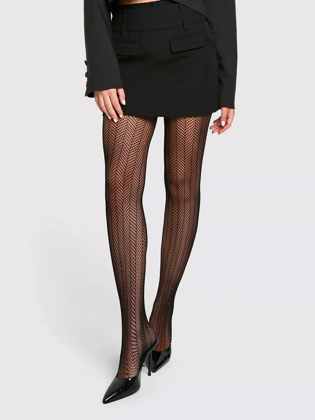 Collants transparents à motif arête de poisson – Image 3