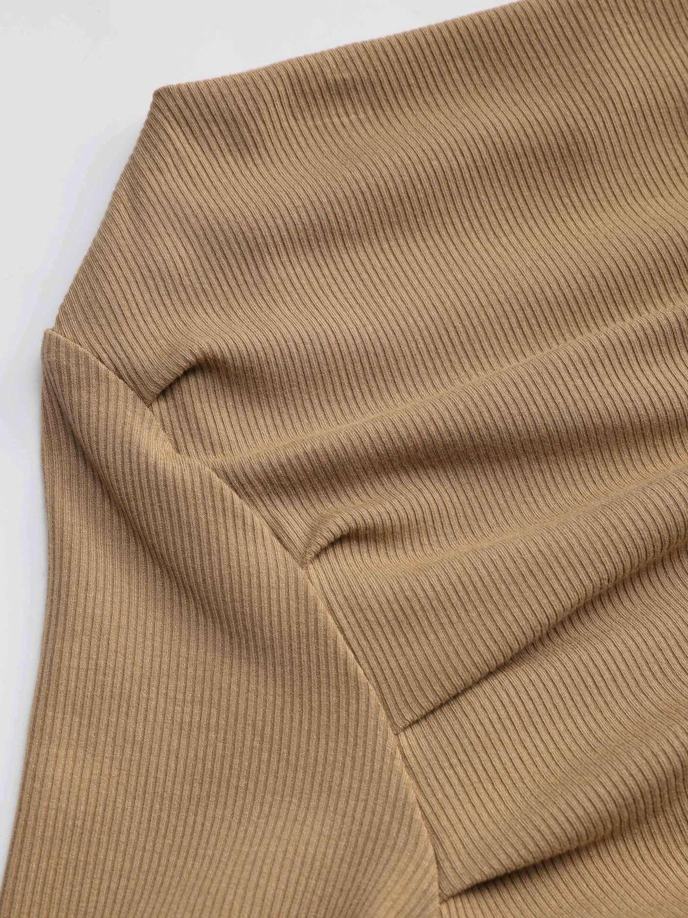 Haut uni à manches longues et col asymétrique – Image 8