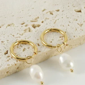 Boucles d'oreilles créoles en perles Always Chic