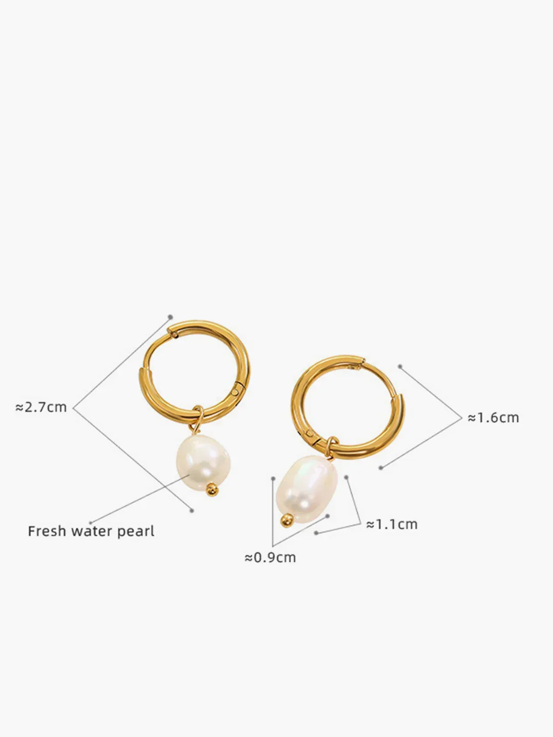 Boucles d'oreilles créoles en perles Always Chic – Image 4