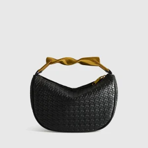 Sac à bandoulière structuré en cuir PU