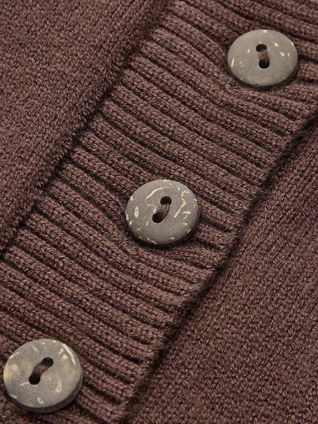 Ensemble assorti cardigan en maille à boutonnage slim et jupe plissée à taille élastique – Image 4
