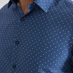 Chemise coupe droite à motifs