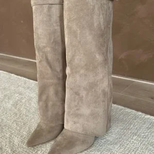 Elisara - Bottes en daim hautes de haute qualité