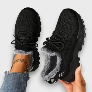Baskets d’Hiver à Lacets – Chaudes, Légères et Confortables