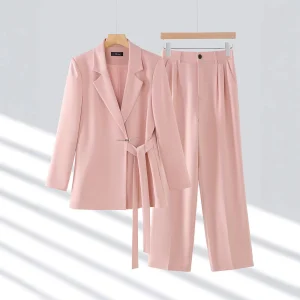 Adelie - Ensemble élégant avec blazer et pantalon large