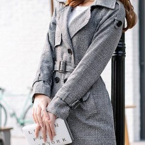 Trench-Coat Ajusté | Élégance Classique | Parfait pour l’Automne