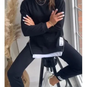 Ensemble Confort 2 Pièces | Sweat & Pantalon Ajusté | Style Décontracté