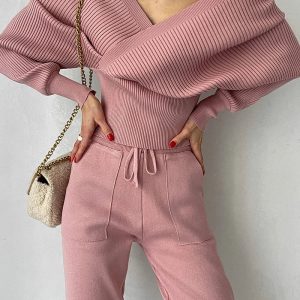 Marlene - Ensemble sportif deux pièces avec pull et pantalon