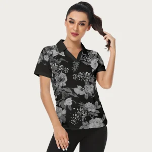 Anitra - Chemise sportive à imprimé floral pour femme