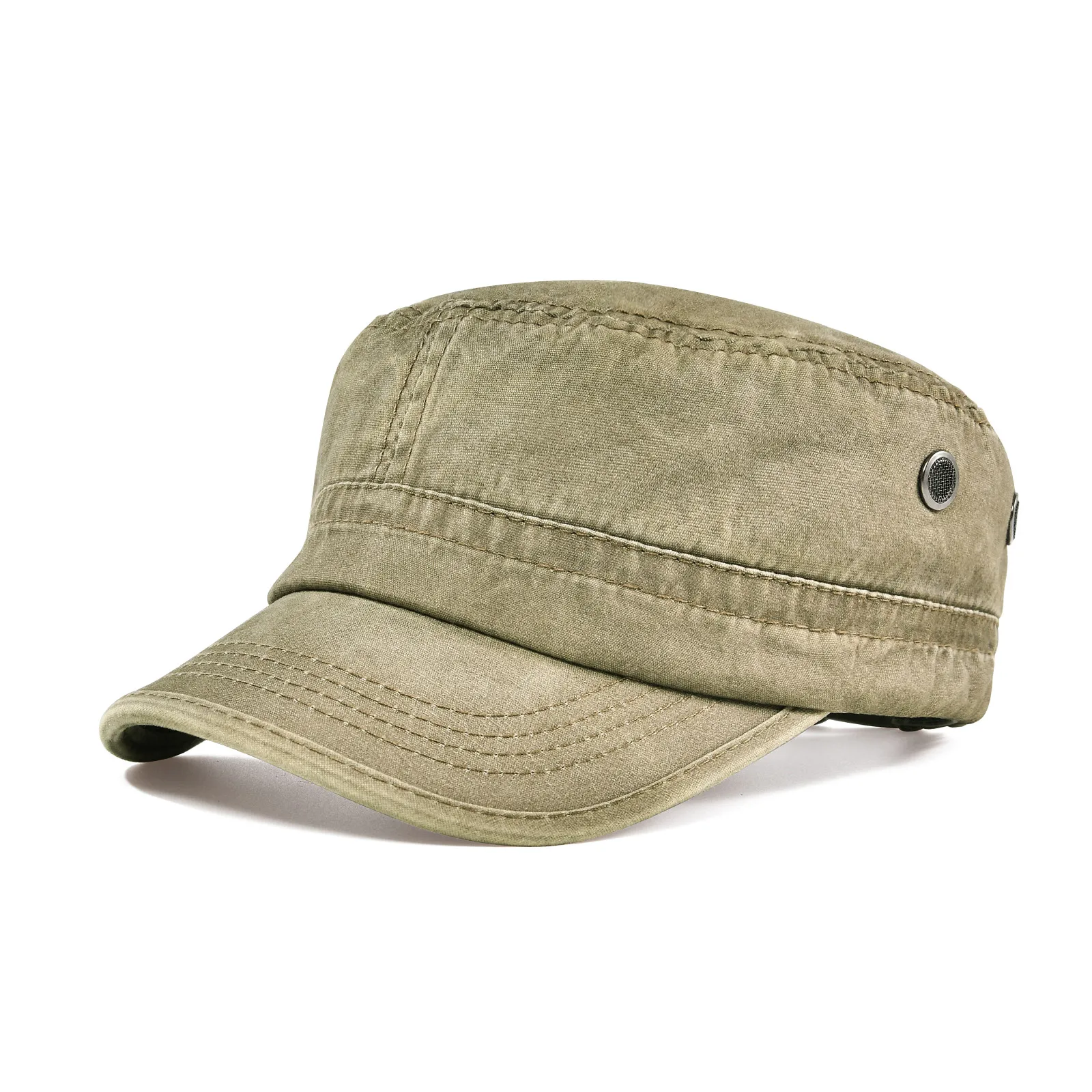 Casquette militaire pour homme en coton résistant – style vintage ajustable et intemporel – Image 9
