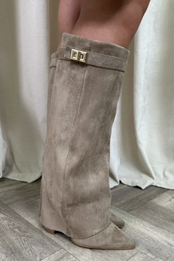 Elisara - Bottes en daim hautes de haute qualité – Image 2