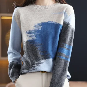 Élodie - Pull en Cachemire avec Design Tie-Dye