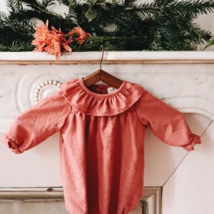 Barboteuse flanelle manche longue