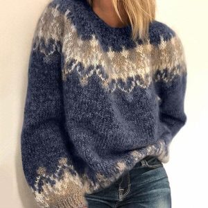 Pull tricoté chaud - Agatha