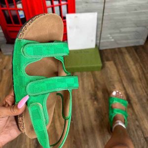 Rosalind - Sandales à talon plat pour femme avec fermeture velcro