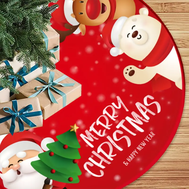 Cache pied rouge pour sapin – Image 3