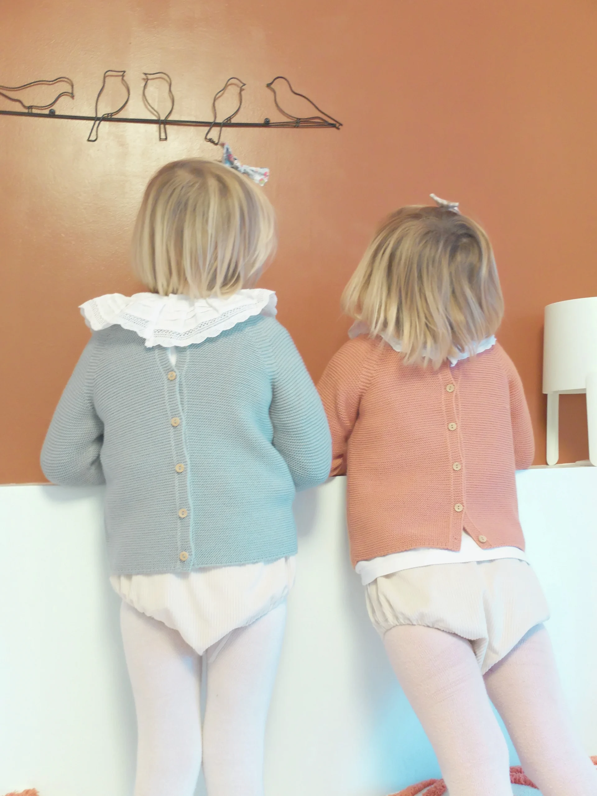 Brassière bébé laine EDGAR terracotta - tricotée en France – Image 2