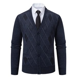 BENEDICT - Cardigan en Laine Style Old Money Homme