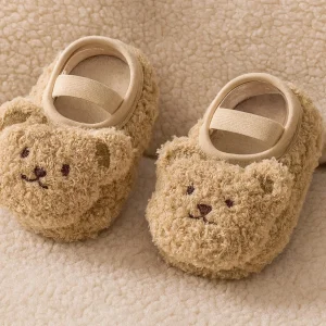 Chaussons bébé ourson – Ultra doux & chauds