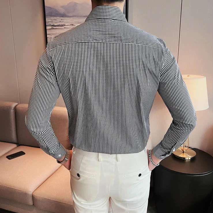 Chemise à Carreaux en Coton Homme – Image 2