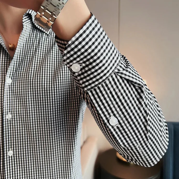 Chemise à Carreaux en Coton Homme – Image 3