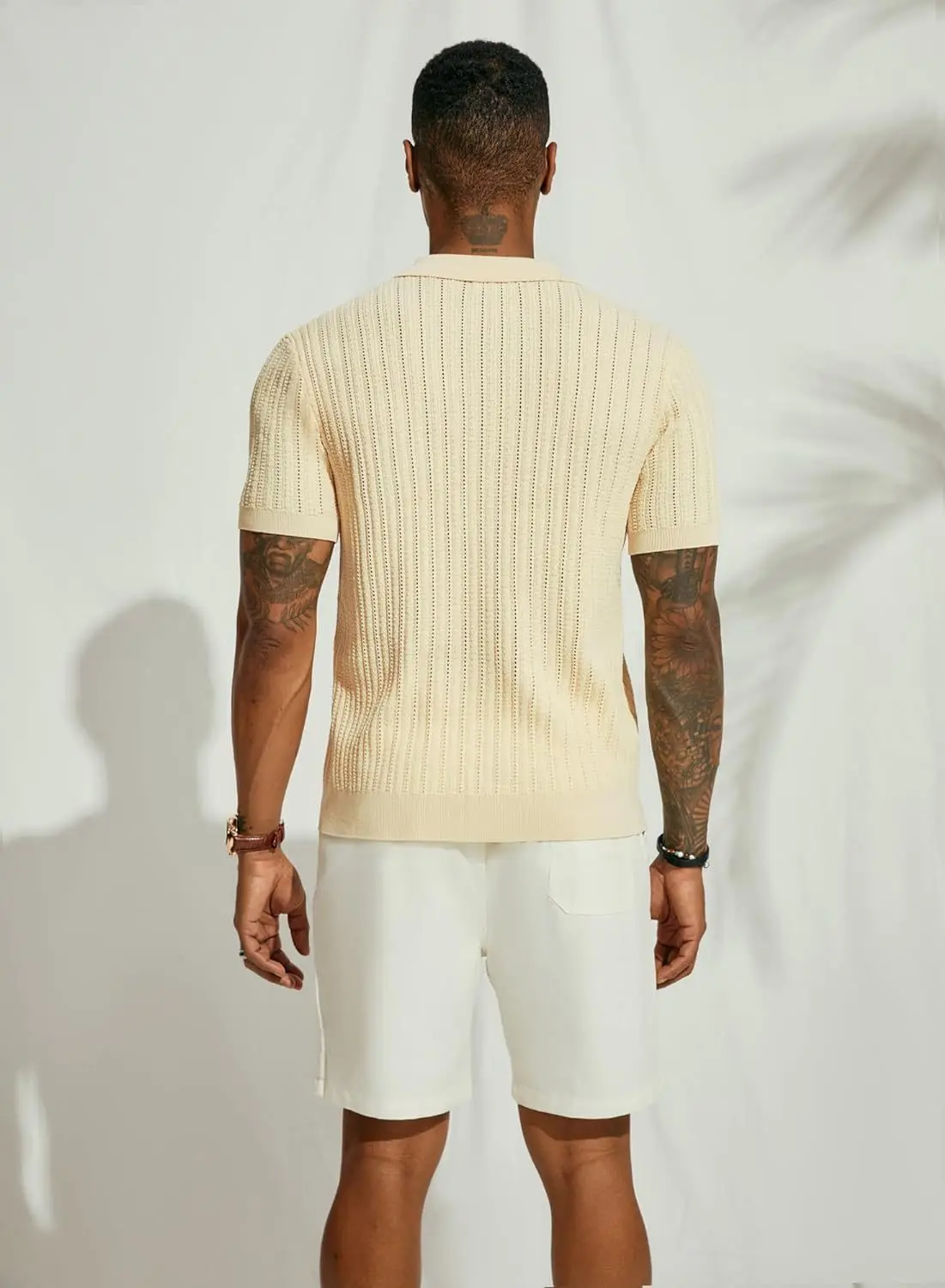 Chemise Manches Courtes en Laine Homme – Image 6