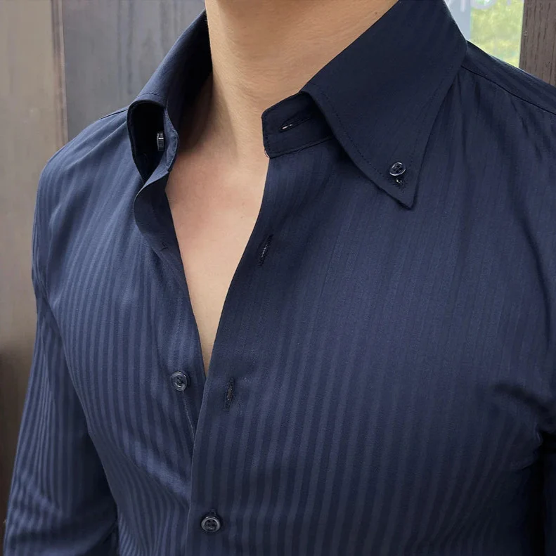 Chemise Slim à Rayures Homme – Image 2