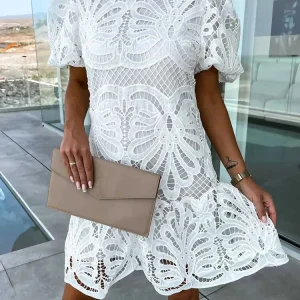 Antoinette - Robe élégante en dentelle brodée