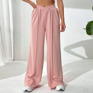 Bailee - Pantalon large avec taille élastique