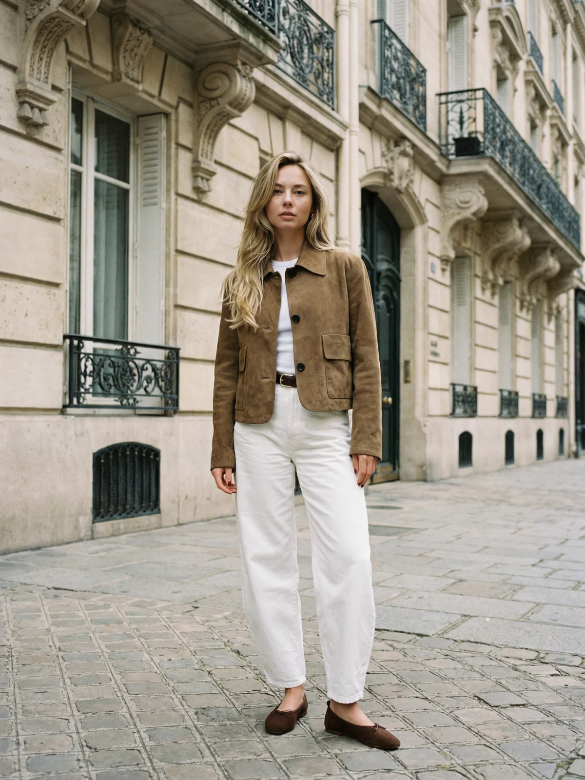 Surchemise en daim courte streetwear