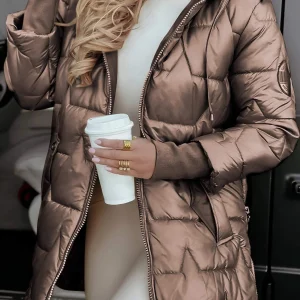 Veste à capuche en coton femme – Chaude et décontractée