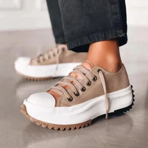 Urbania | Baskets Basses Plateforme Lacets Semelle Crantée Casual Streetwear Pour Femme