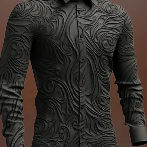 Levi - Chemise gothique vintage pour homme