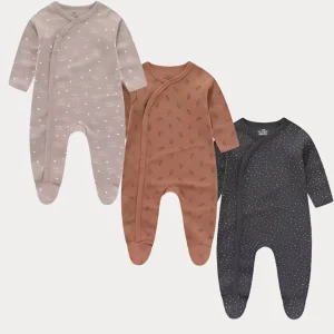 Confort Quotidien & Motifs Craquants | Lot de 3 Pyjamas en Coton Doux