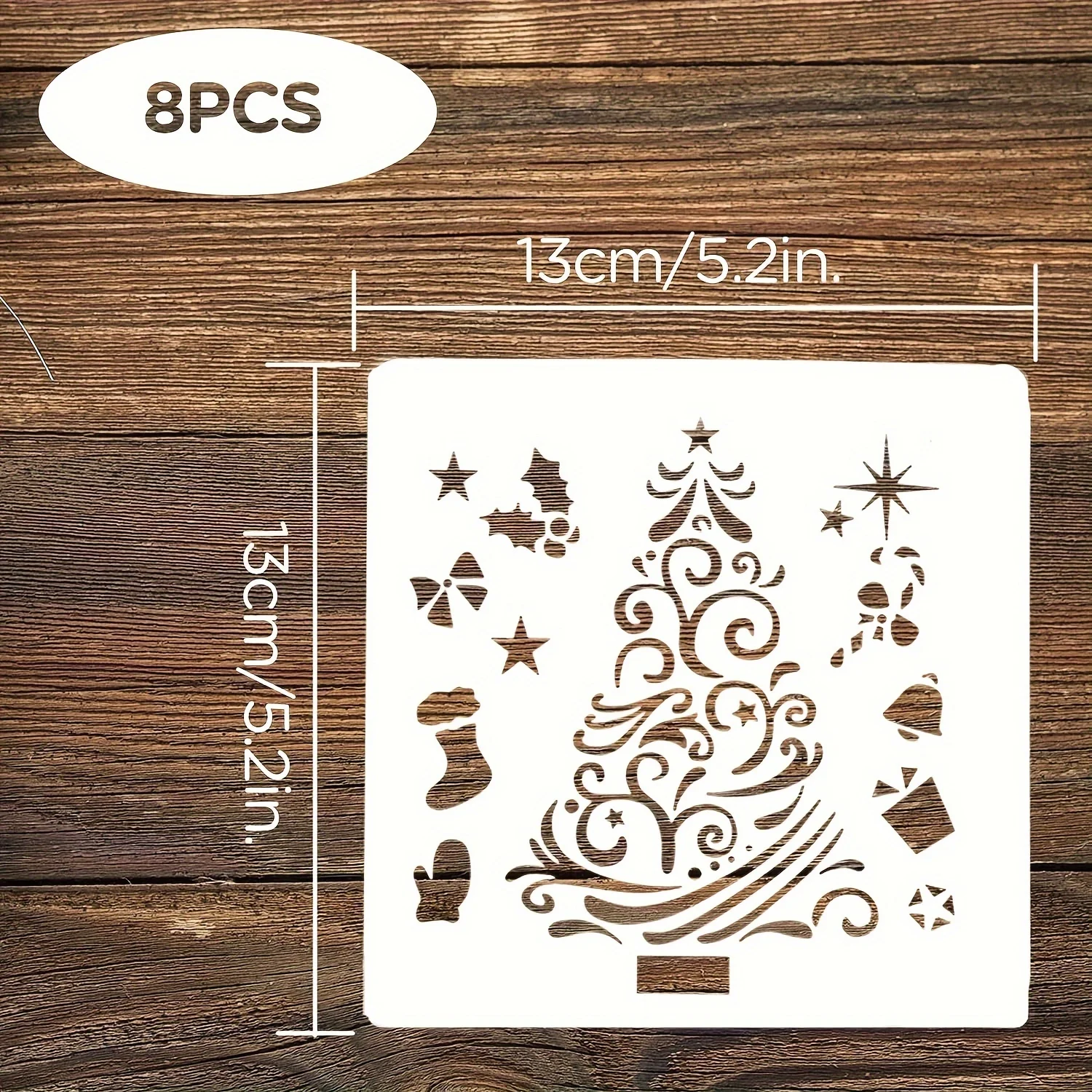 Choir Noël en Lot avec Motifs Festifs (x8) – Image 4