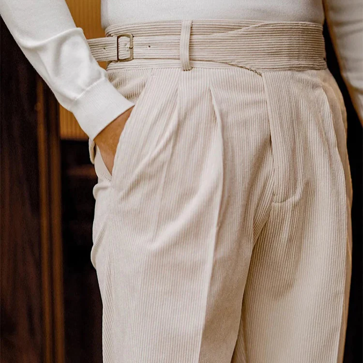 ALDRIC - Pantalon Habillé en Velours Côtelé Homme – Image 8