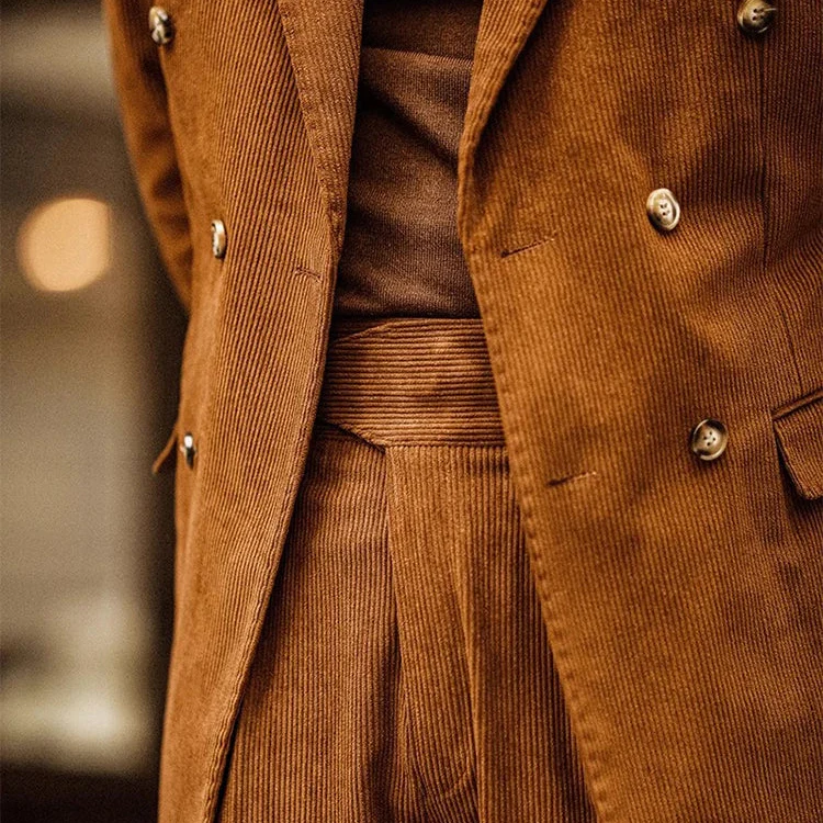 ALDRIC - Pantalon Habillé en Velours Côtelé Homme – Image 3