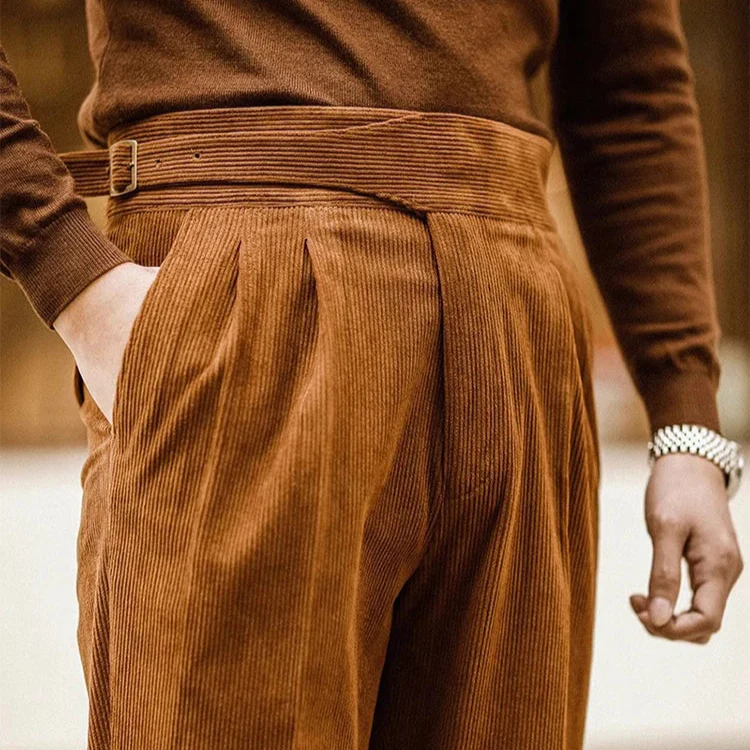 ALDRIC - Pantalon Habillé en Velours Côtelé Homme – Image 5