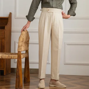 BEAUMONT - Pantalon Italien en Lin